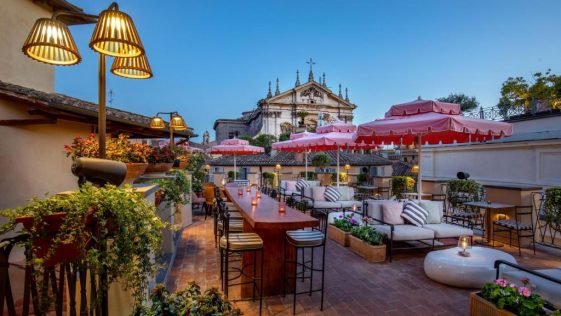 Rooftop La Terrazza du 9 Hotel Cesari a Rome Rooftop La Terrazza du 9 Hotel Cesàri à Rome
