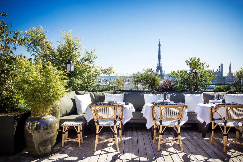 rooftop restaurant Mun Paris